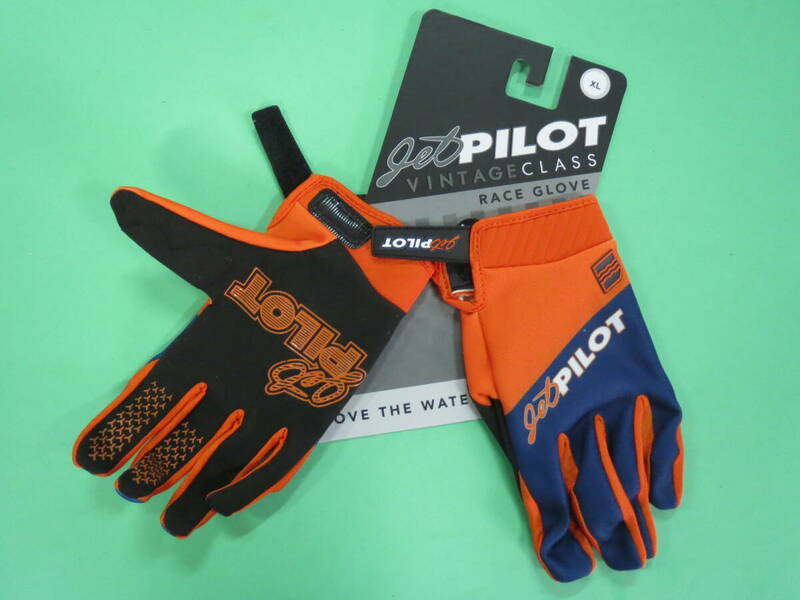 ★☆ JETPILOT Vintage Race Glove ヴィンテージレースグローブ Navy/Orange XLサイズ 新品 ★☆