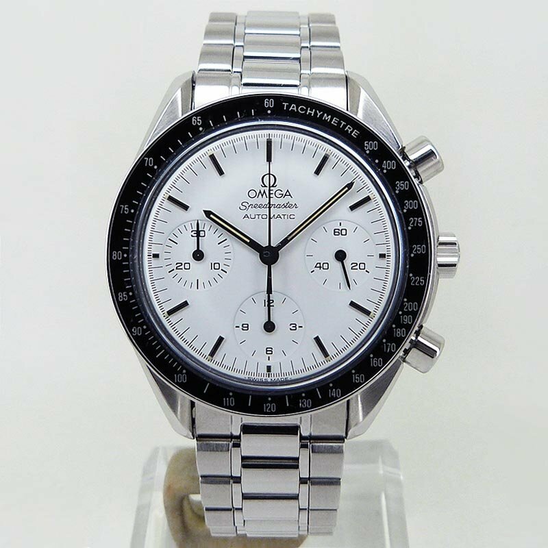 中古美品オメガ【OMEGA】 175.0032 スピードマスターオートマティック ホワイト Cal.1140