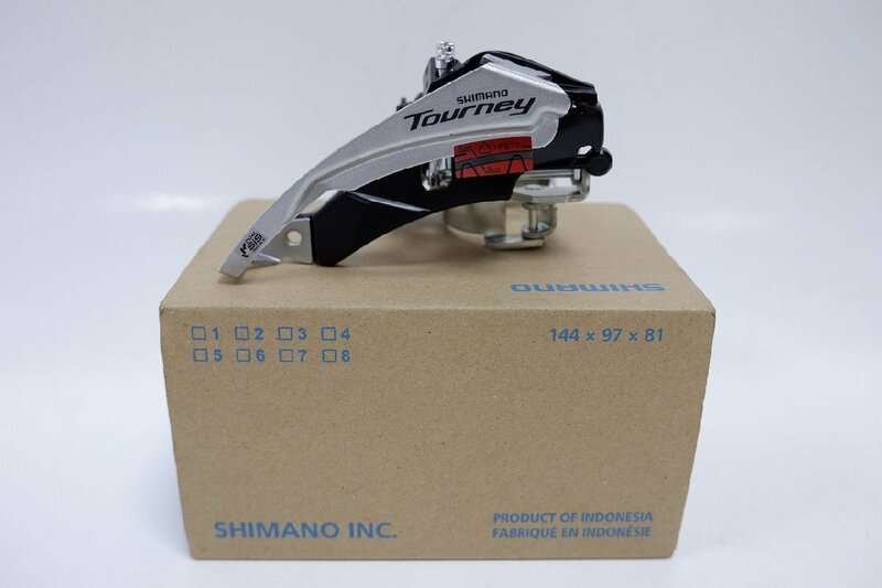 【未使用】Shimano Tourney フロントディレイラー 6/7×3速用 FD-TY510 4-B010/1/060