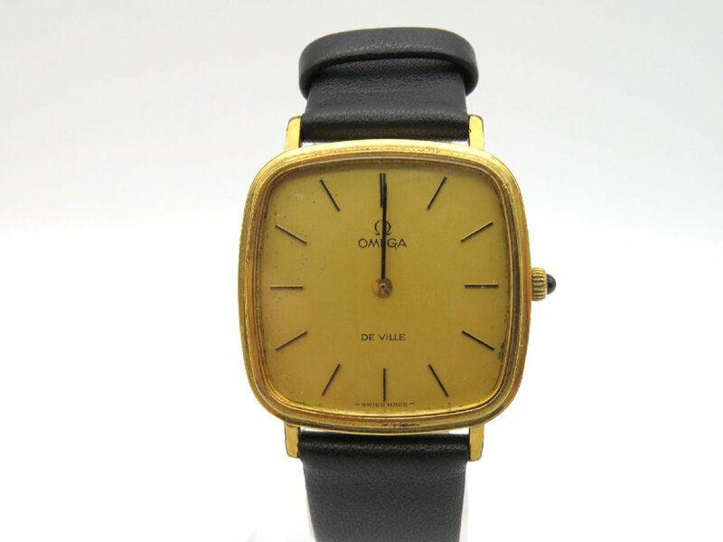 1円■ジャンク■ オメガ デヴィル シルバー 手巻き ユニセックス 腕時計 M15604