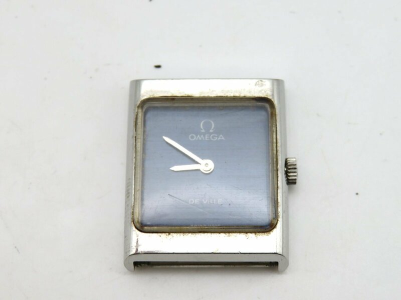 1円■ジャンク■ オメガ デヴィル ブルー 手巻き レディース 腕時計 L56811
