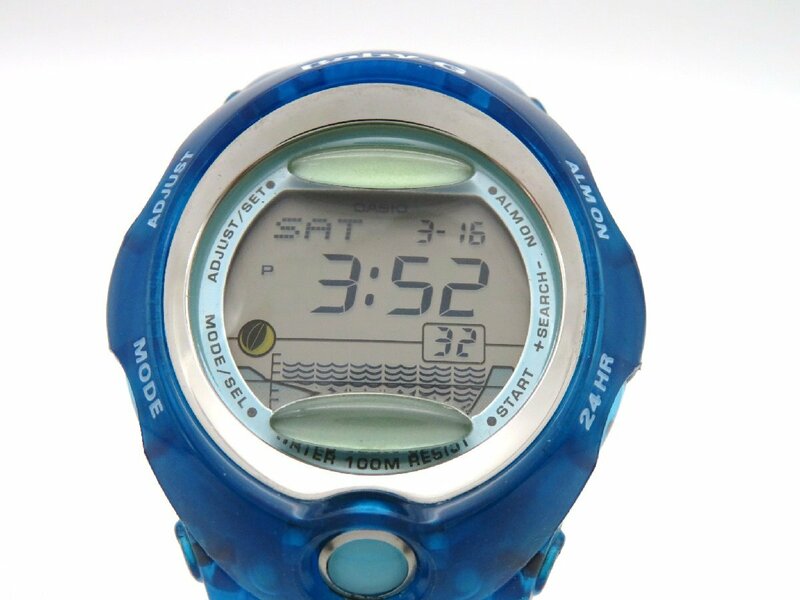1円◆稼働◆ カシオ BGX-200 Baby-G シルバー クオーツ メンズ 腕時計 L67901
