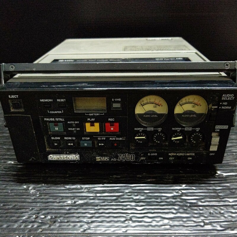ジャンク　Panasonic　S-VHS　AG-7400　ポータブルビデオレコーダー　