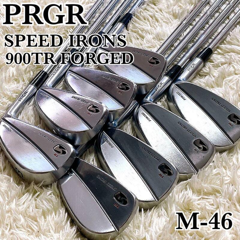 PRGR SPEED IRONS 900TR FORGED プロギア スピードアイアン フォージド アイアン 8本セット 右 メンズ 男性 M-46