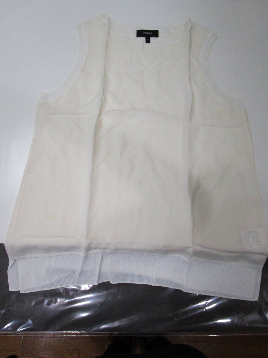 未使用品 Theory セオリー シルク カットソー トップス タンクトップ S