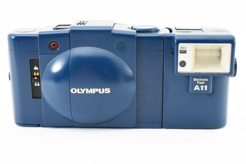 【シャッター・露出計良好品】希少なブルー美品★ OLYMPUS XA2 A11 オリンパス コンパクトカメラ#M10441