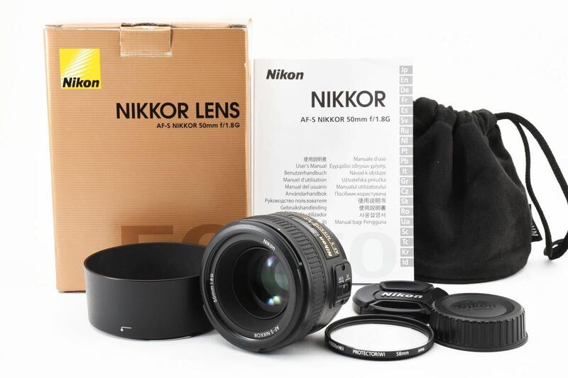 ★極上美品★ニコン Nikon AF-S NIKKOR 50mm F1.8 G L418S1350