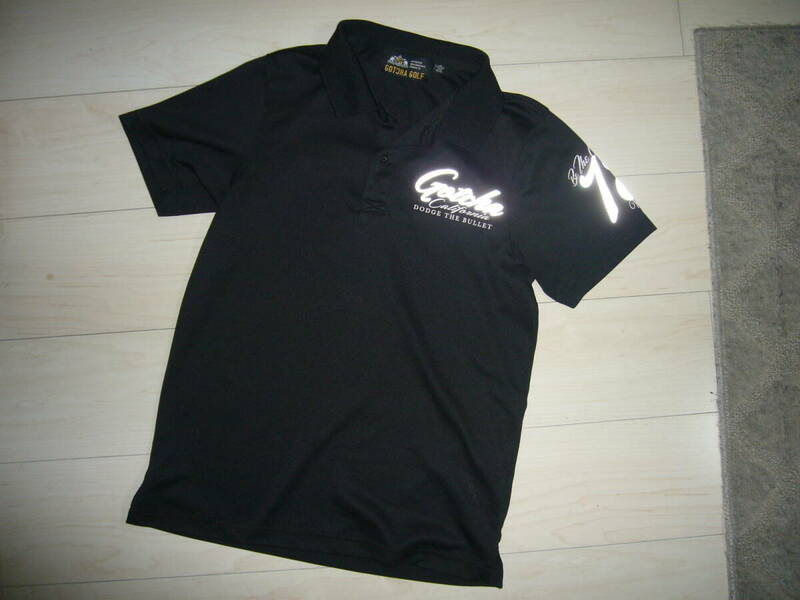 ガッチャGOTCHAゴルフ　Sサイズ　半袖ポロシャツ　ブラック　中古良品。