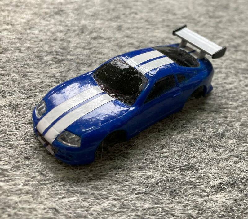 ★送料込み TURBOTURBO RACING ターボレーシング　1/76スケール RTR R/Cカー C73用塗装済みボディ（ブルー）