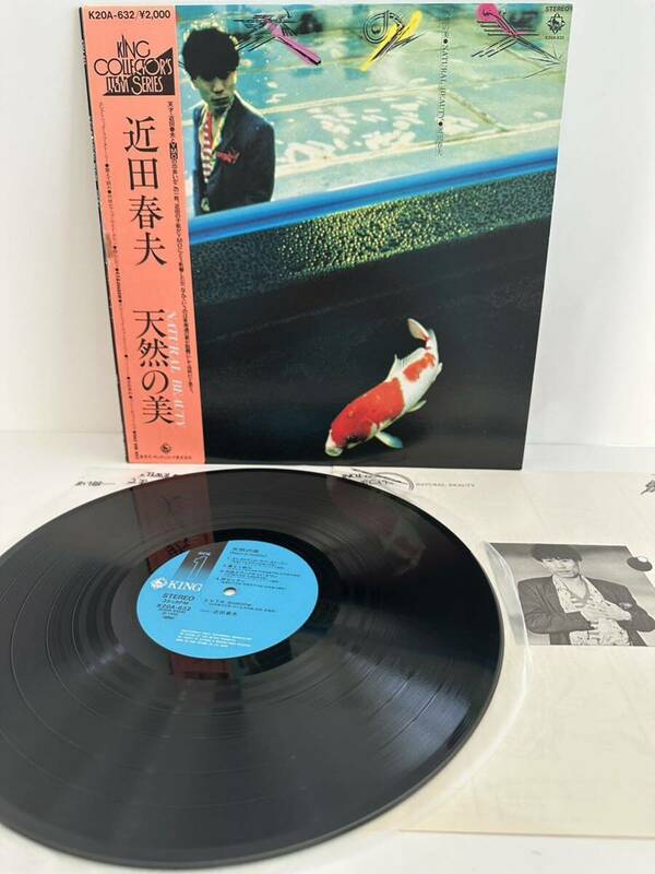 レコード LP 帯付き 近田春夫 / 天然の美 K20A-632 （管理No.8）