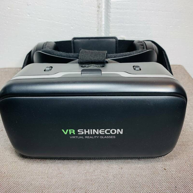VRゴーグル iPhone Android ヘッドフォン付き 3D動画 バーチャル VR SHINECON 3D眼鏡 USED品 1円スタート
