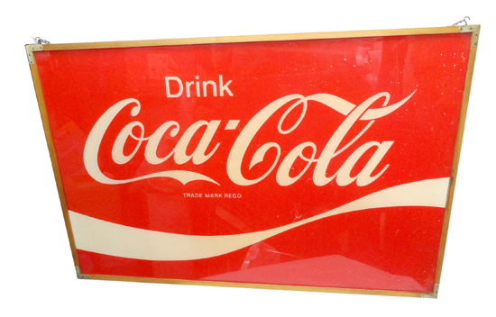 CocaCola/コカコーラ ヴィンテージ アクリルパネル 84×55.5㎝ ビンテージ 昭和レトロ