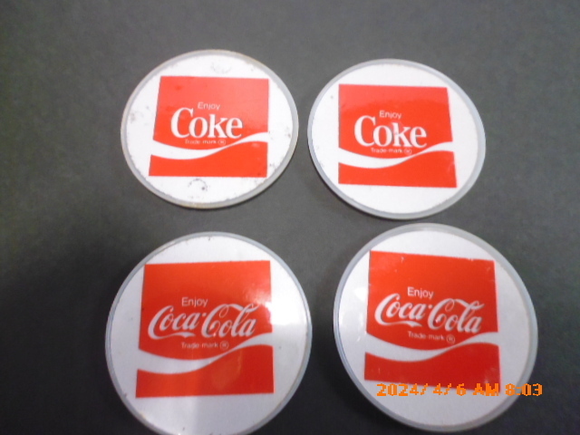コカコーラ　Coca　Cola　Coke 　ビンテージの自転車スポーク反射板飾り　1970年代製　もうこれで最後