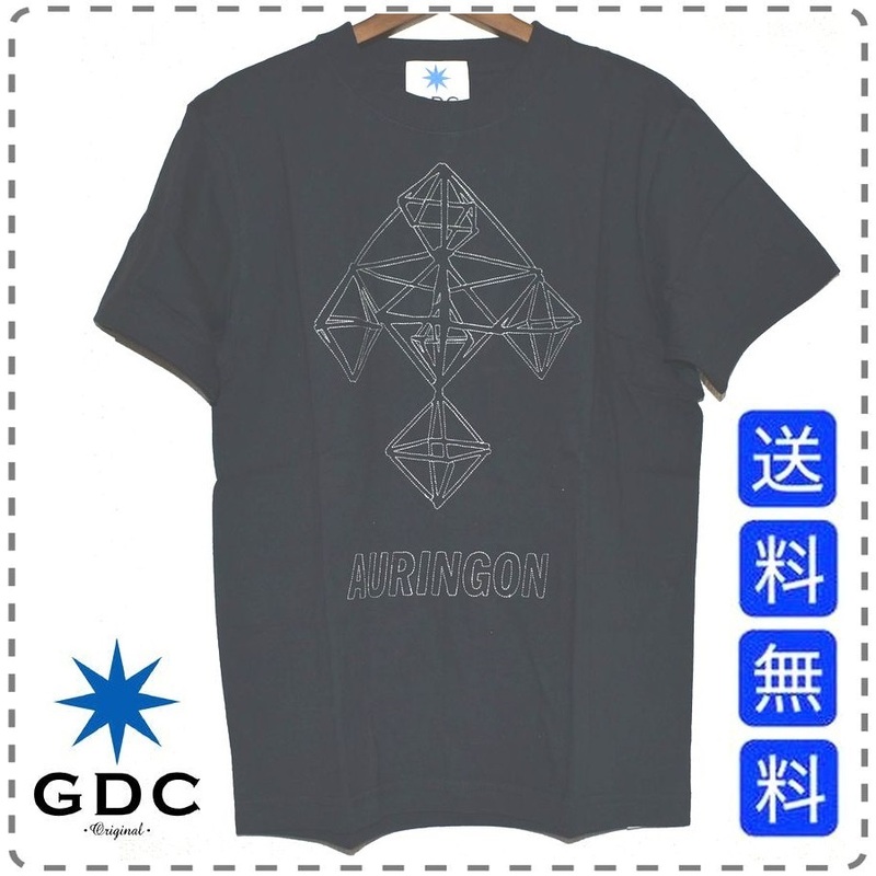 GDC ジーディーシー 綿100% 半袖Tシャツ 丸首 Auringon コットン 男女兼用 ユニセックス メンズSサイズ 黒 送料無料 A391