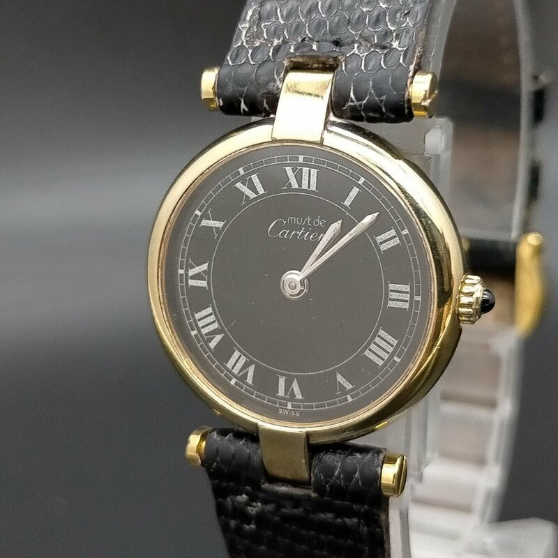 カルティエ Cartier 腕時計 不動品 18（マストヴァンドーム 925） レディース 1315452