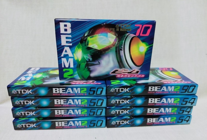 ★TDKカセットテープ BEAM2 ハイポジ 9本 /50分/54分/70分/90分/ビーム