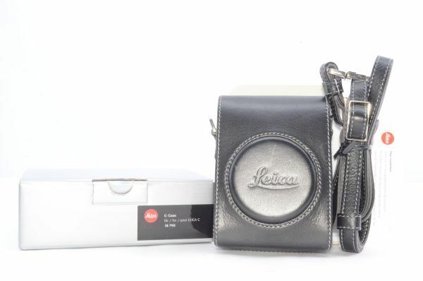 【元箱付きレア商品】Leica 18790 C カメラCケース (ブラックレザー) ＃D0112404019A