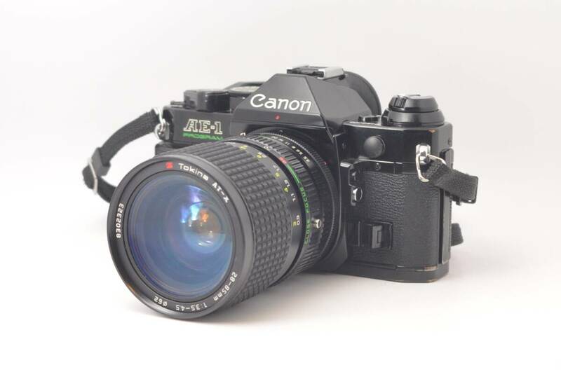 ★良品★ キヤノン Canon AE-1 PROGRAM + トキナー Tokina AT-X 28-85mm F3.5-4.5 LL1505＃Z635