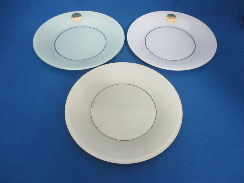 DURALEX デュラレックス ガラス製 プレート 皿 食器 3枚おまとめ 【1868】