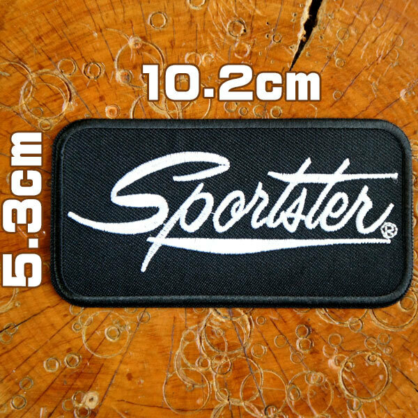 刺繍ワッペン パッチ【Sportster スポーツスター】ハーレー バイカー バイク アメリカン ブイツイン ＸＬ 883 XR1200 黒 wappen