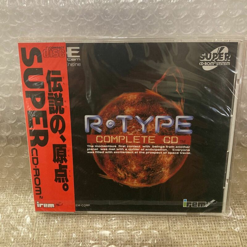未開封【r-type】PCエンジン CD-ROM アールタイプコンプリートCD R-TYPE COMPLETE CD PCE CD-ROM2 SUPER NEC アイレム　irem
