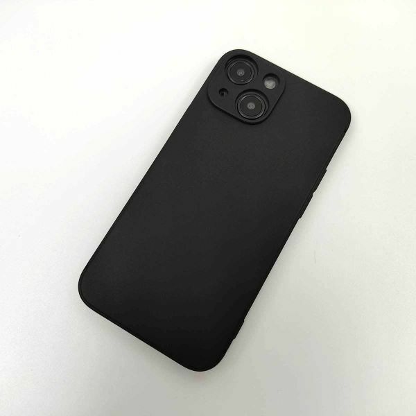 iPhone 13 mini用 シンプル薄型ソフトケース カバー TPU ブラック