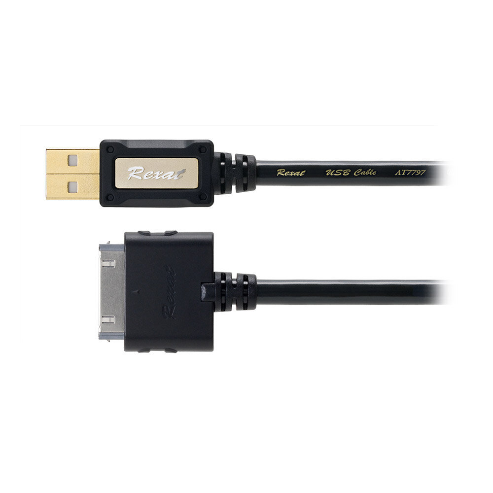 オーディオテクニカ Rexat iPod/iPhone DockコネクターUSBケーブル AT7797i/1.0 新品