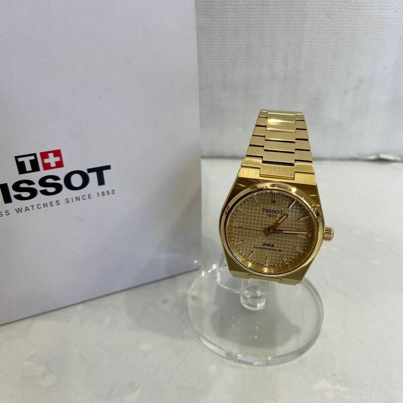 【TISSOT ティソ】腕時計 ゴールド T137207A パワーマティック80 PRX 自動巻き 2404oki K