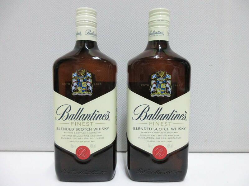 19493 酒祭 洋酒祭 バランタイン ファイネスト 40度 700ml 2本 おまとめ スコッチ ウイスキー Ballantine's 未開栓 保管品 古酒