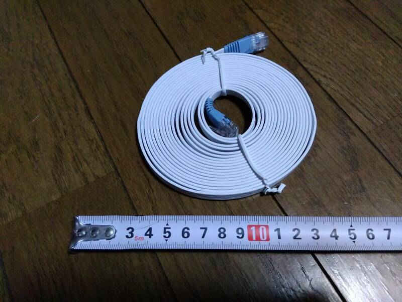 ｄ3　ソフトバンク光　ルーターに付属していたLANケーブル　CAT5e(1000BASE-T) 長さ：およそ4.5m　未使用品