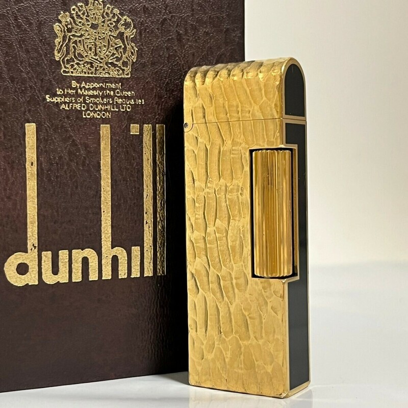 dunhill ダンヒル ライター ガスライター ゴールド ローラー 喫煙具　a18
