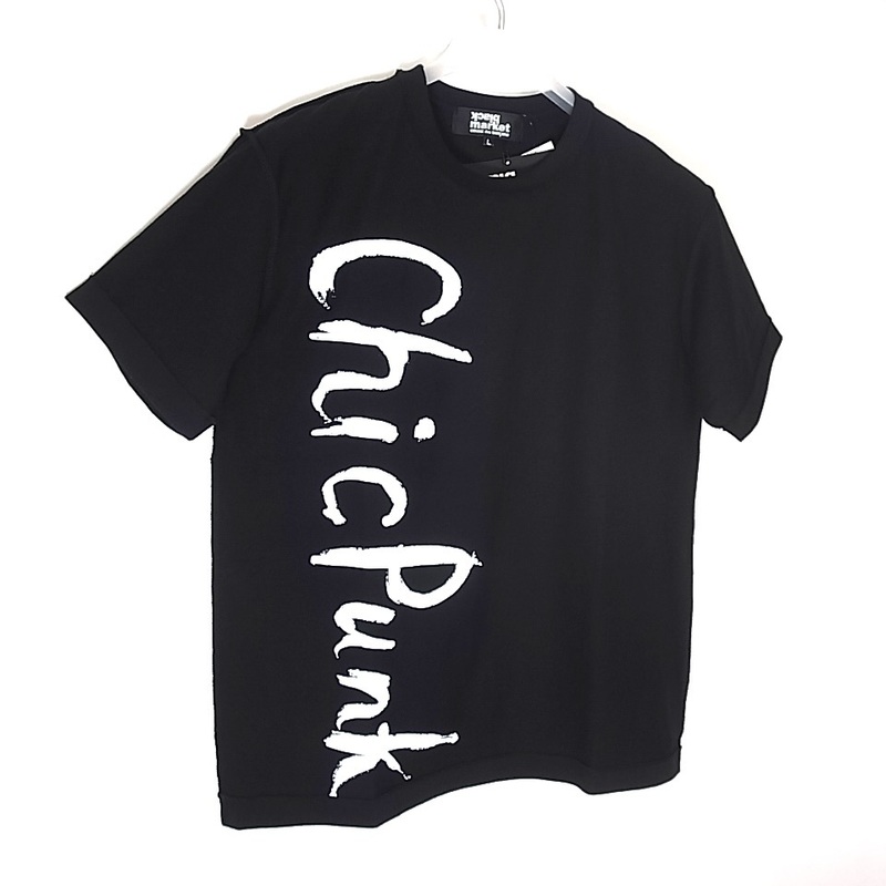 black market COMME des GARCONS 1991AW Chic Punk 復刻Tシャツ ブラック sizeL