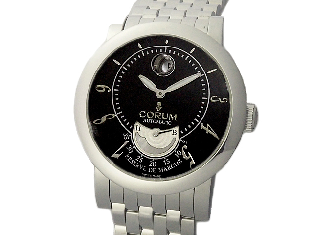 富士屋◆コルム CORUM クラシカル パワーリザーブ 973.201.20 メンズ 自動巻 腕時計