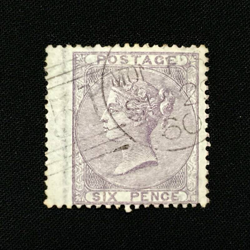 イギリス発行「クイーン・ヴィクトリア肖像」UK 英国　１８５６年１０月２１日発行 使用済み切手
