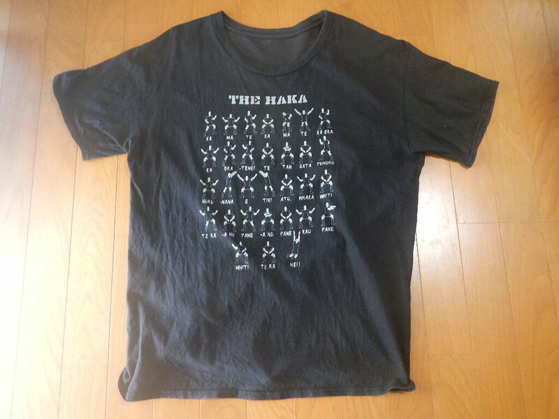 THE　HAKA　Tシャツ　ブラック　Ｌサイズ　スポーツ　ラグビー　ハカ　