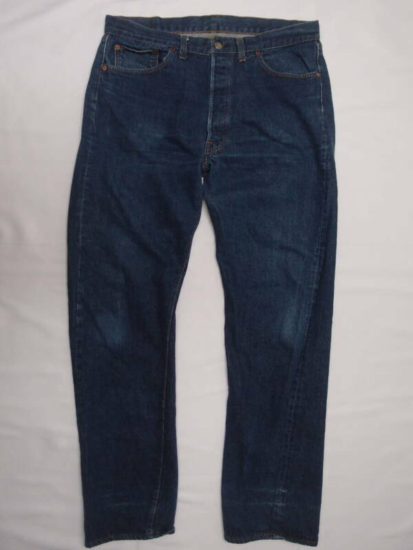 ◆古着卸USA■66' 前期☆Levi’s 501★★★w38 　トップボタン裏 6 　シングルステッチ　オリジナル ビンテージ　アメリカ直輸入　濃い