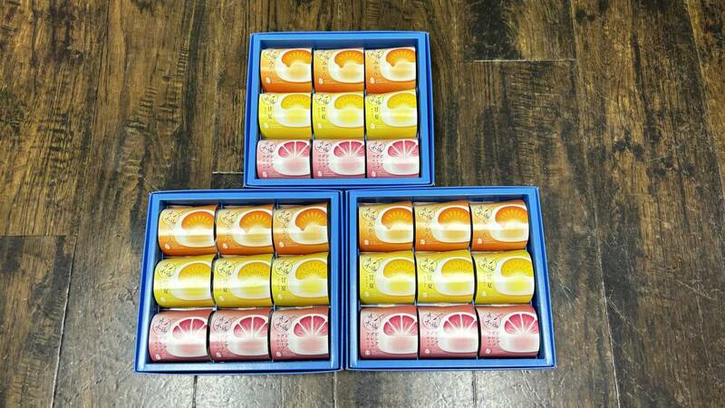柑橘のひととき 水大福コレクション 清涼感あふれる果汁たっぷり三種の味わい9個入（3種類×各3個）×3箱-K159