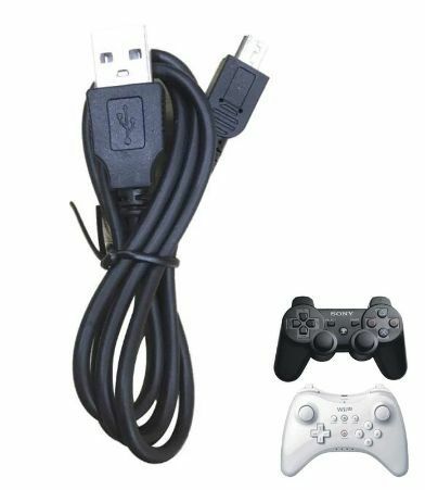 送料無料 WiiU　Proコントローラー用 プロコン用 PS3 USB充電ケーブル　約100cm 約1M プロコン用充電器