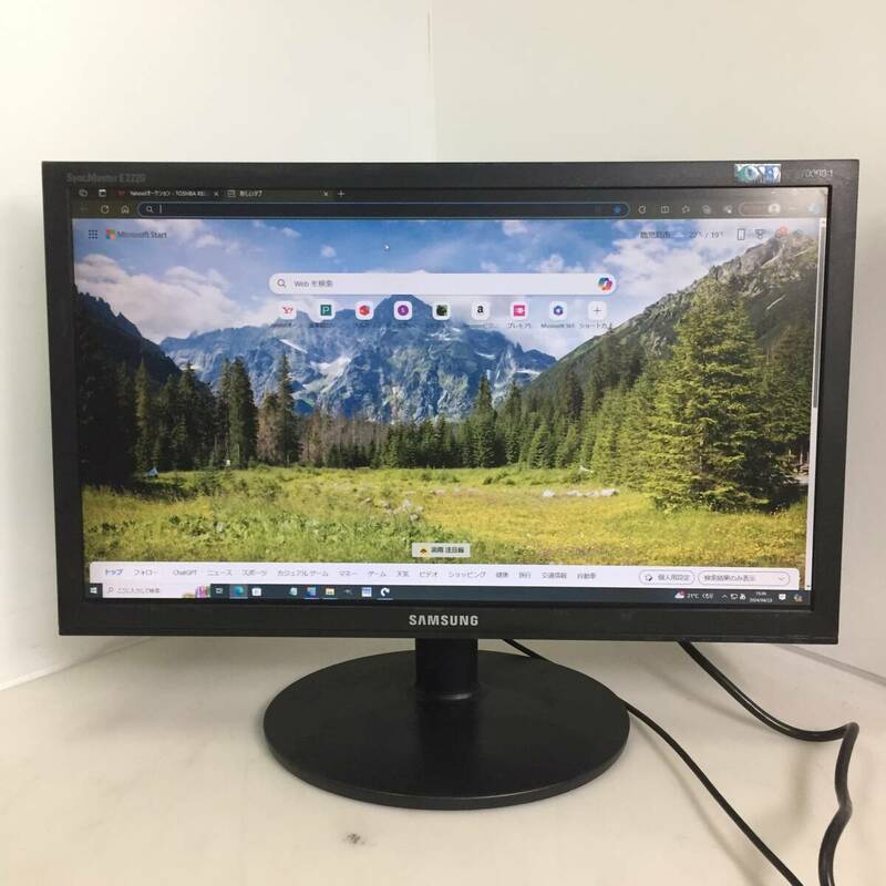 □SAMSUNG 21.5インチ 液晶モニター 液晶ディスプレイ LCDモニター SyncMaster E2220(B) 【動作品】