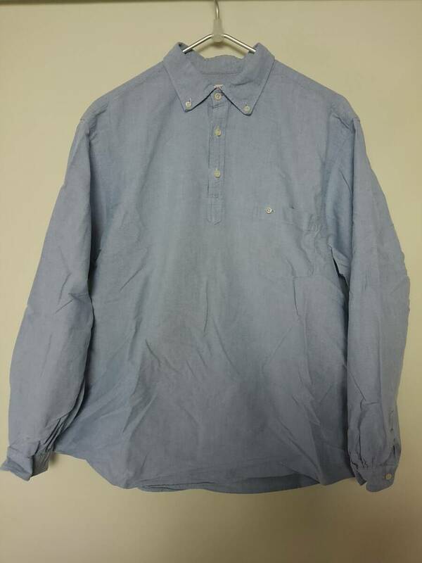 SUNSHINE+CLOUD 長袖プルオーバー オックスフォードボタンダウンシャツ 水色 サイズ3