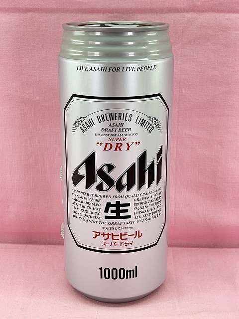 240423★値下げ☆当時物　アサヒビール　創業100周年記念　アサヒスーパードライ　1000ml缶ビール型　ラジオ　AM/FM　現状品☆★