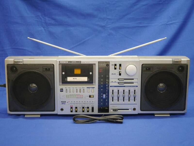 希少品 DIATONE JR-911S 三菱電機 ダイヤトーン FM/AMステレオラジオカセット 昭和レトロ ラジカセ 動作品
