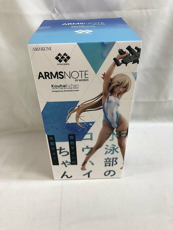 【美品】ARMS NOTE 水泳部のコウハイちゃん 青色ラインの水着Ver. ホビージャパン AMAKUNI