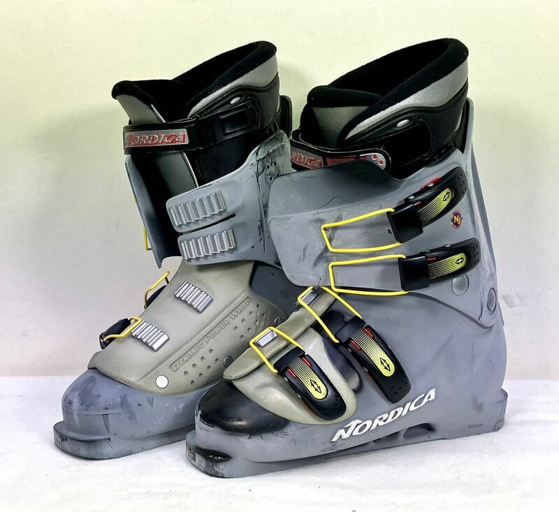 スキーブーツ NORDICA VERTECH 55 DYNAMIC POWER WRAP 26.0 26.5 ノルディカ スキー用品 レトロ 当時物 ジャンク品 アウトドア スポーツ 靴