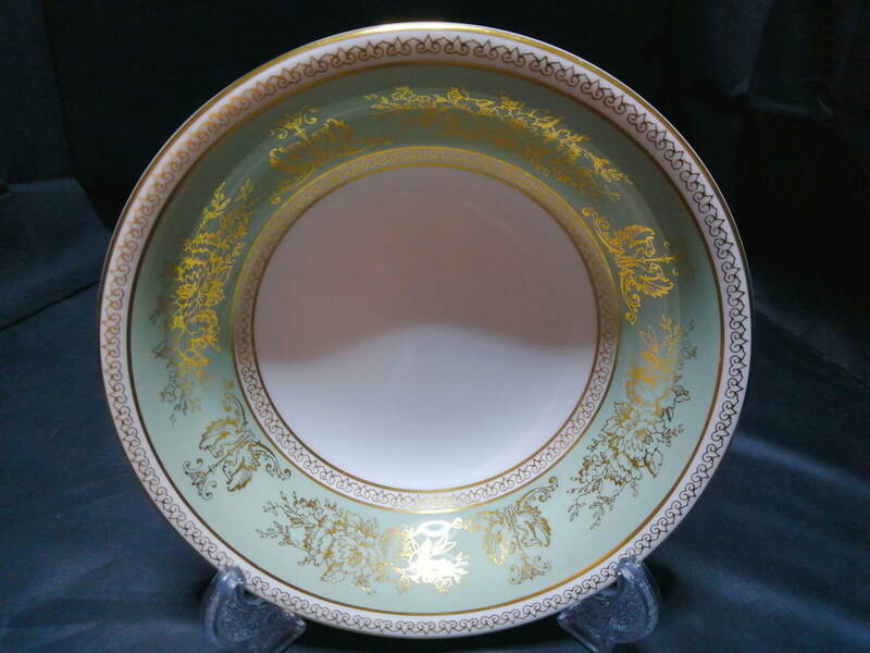 16CM 壺印 美品◇自宅保管 ウェッジウッド コロンビアセージグリーン ボウル 旧刻印 WEDGWOOD