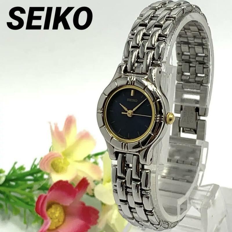 193 SEIKO セイコー レディース 腕時計 新品電池交換済 クオーツ式 人気 希少 ビンテージ レトロ アンティーク