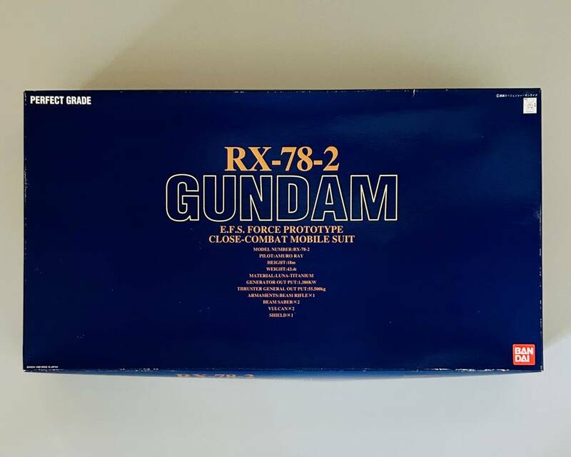 バンダイ「1/60スケール パーフェクトグレードモデル 地球連邦軍モビルスーツ RX-78-2 ガンダム2号機（RX-78-2 GUNDAM ）」未組立品
