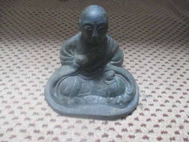 仏教美術 坐像 仏像 陶器 弘法大師? 置物 古美術
