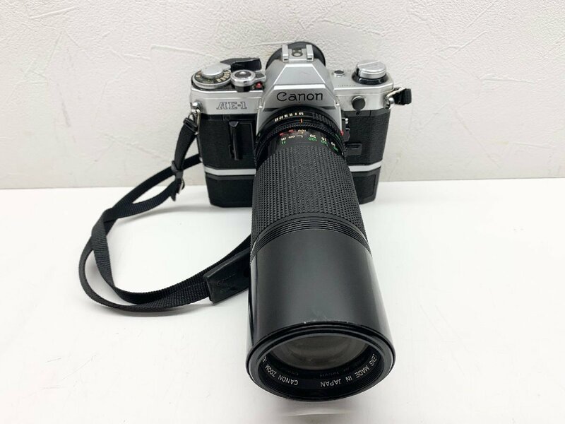 （ジャンク）Canon AE-1 キャノン フィルムカメラ レンズセット　Canon LENS FD 100-200mm