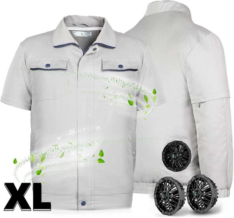 空調作業服 空調ウェア 扇風服 作業服 ウェア ファン付き 長袖半袖兼用